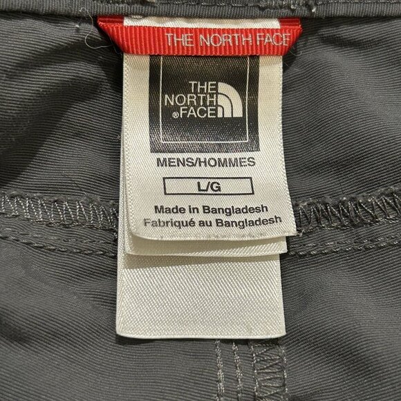 North Face Men's Large Shorts Gray Hiking Camping Outdoor 9" Nylon Quick Drying - Picture 7 of 9